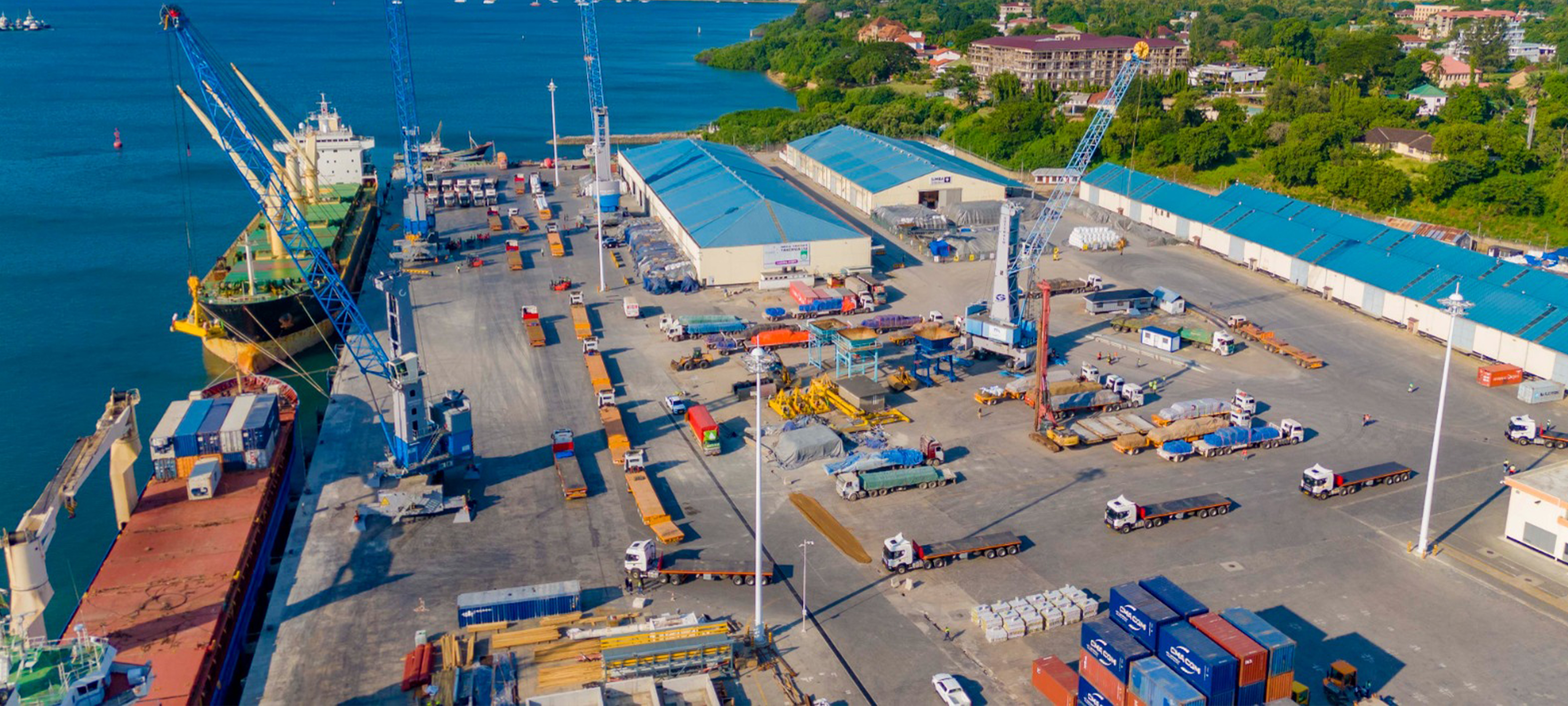 Cargo handling operations at port facility